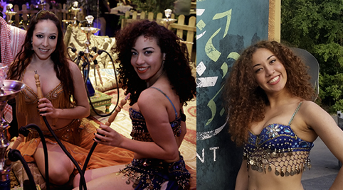 Buikdanseressen met slang