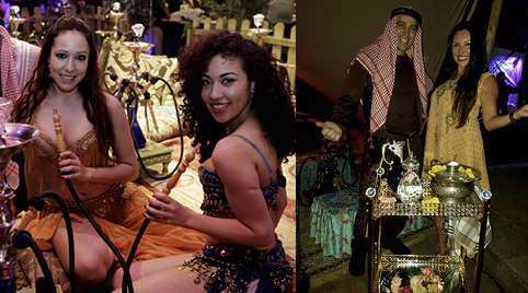 Dj, licht en slangen act