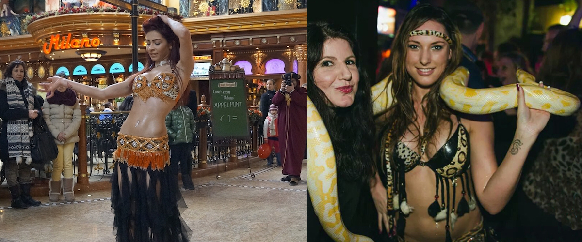 Salma Hayek en de slang act